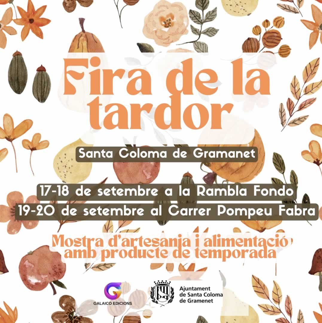 Feria de Otoño de Santa Coloma de Gramanet (Barcelona) 17 al 20 de Septiembre 2025