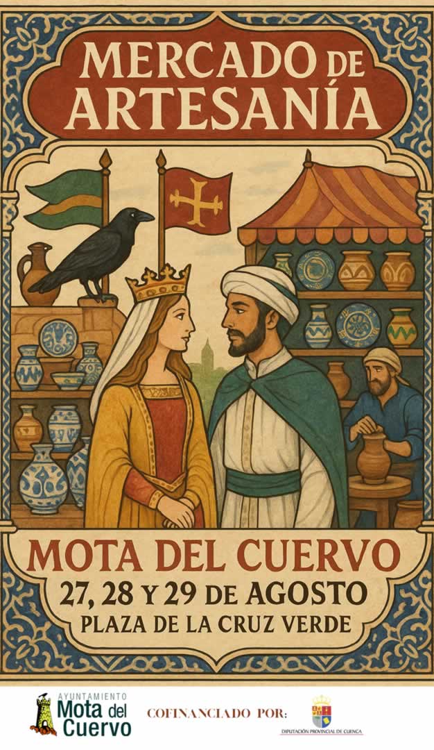 Mercado de Artesanía de Mota del Cuervo (Cuenca) 27 al 29 de Agosto 2025