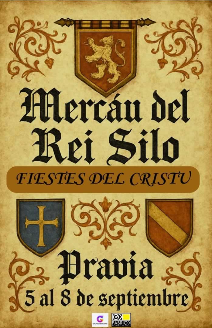 Mercáu del Rey Silo - Festes del Cristo en Pravia (Asturias) 5 al 8 de Septiembre 2025