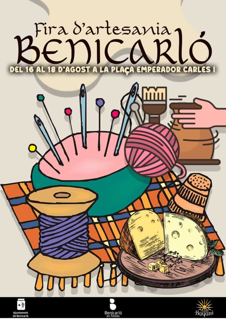 Feria de Artesanía en Benicarló (Castellón) 16 al 18 de Agosto 2025
