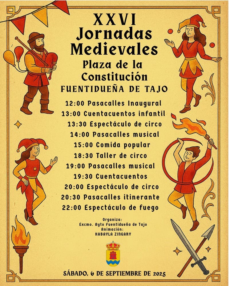 XXI Jornadas Medievales de Fuentidueña de Tajo (Madrid) 6 de Septiembre 2025