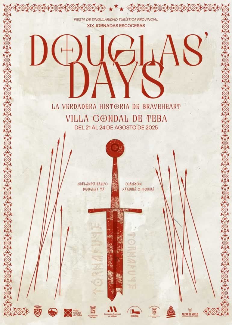 Mercado Medieval - XIX Jornadas Escocesas "Douglas Days" en Teba (Málaga) 22 al 24 de Agosto 2025