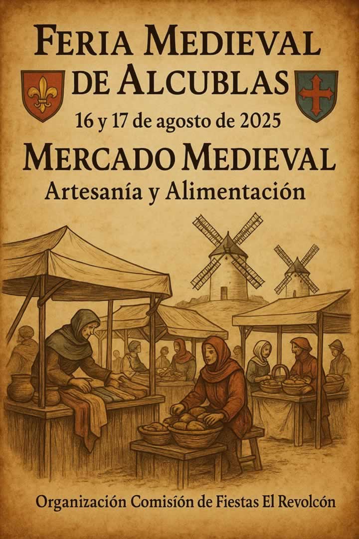 Mercado Medieval de Alcublas (Valencia) 16 al 17 de Agosto 2025