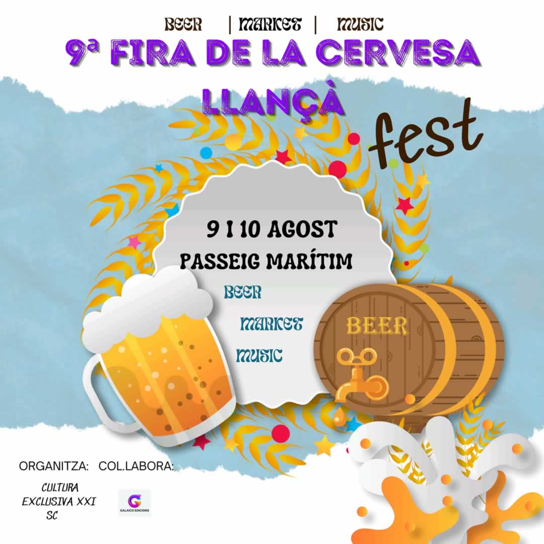 Feria de la Cerveza Artesana de Llançà (Girona) 9 al 10 de Agosto 2025