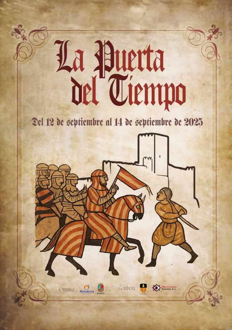 Mercado Medieval «La Puerta del Tiempo» de Almansa (Albacete) 12 al 14 de Septiembre 2025