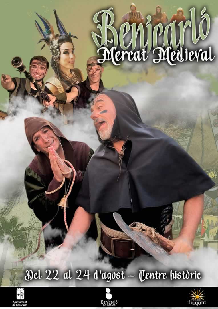 Mercado Medieval de Benicarló (Castellón) 22 al 24 de Agosto 2025