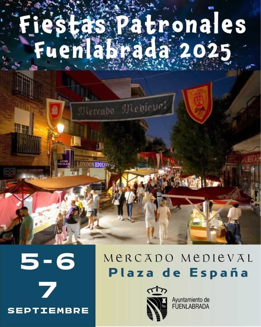 Mercado Medieval de Fuenlabrada (Madrid) 5 al 7 de Septiembre 2025
