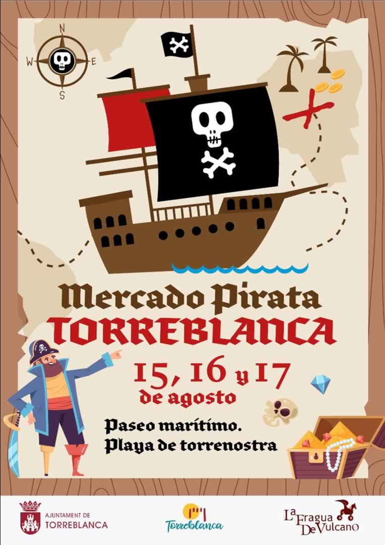 Mercado Pirata de Torreblanca (Castellón), 15 al 17 de Agosto 2025