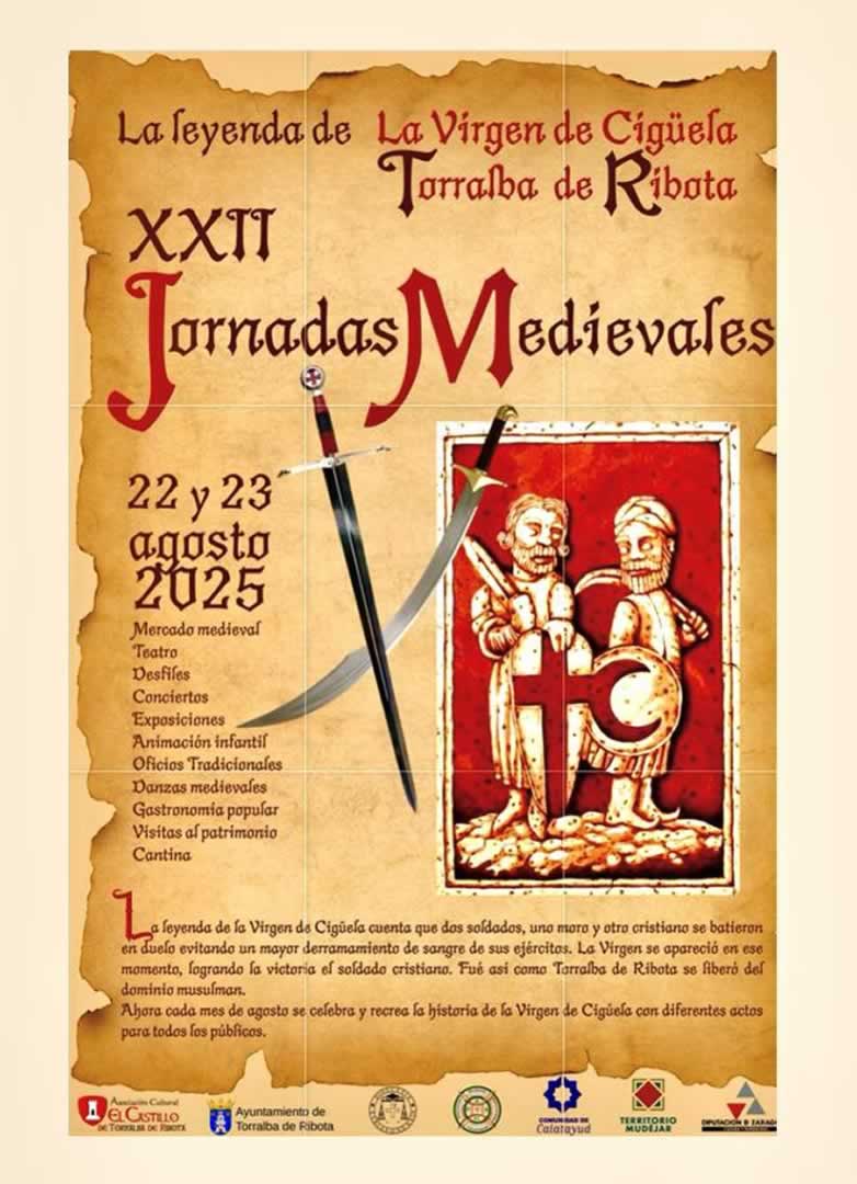 XXII Jornadas Medievales de Torralba de Ribota (Zaragoza) 23 de Agosto 2025