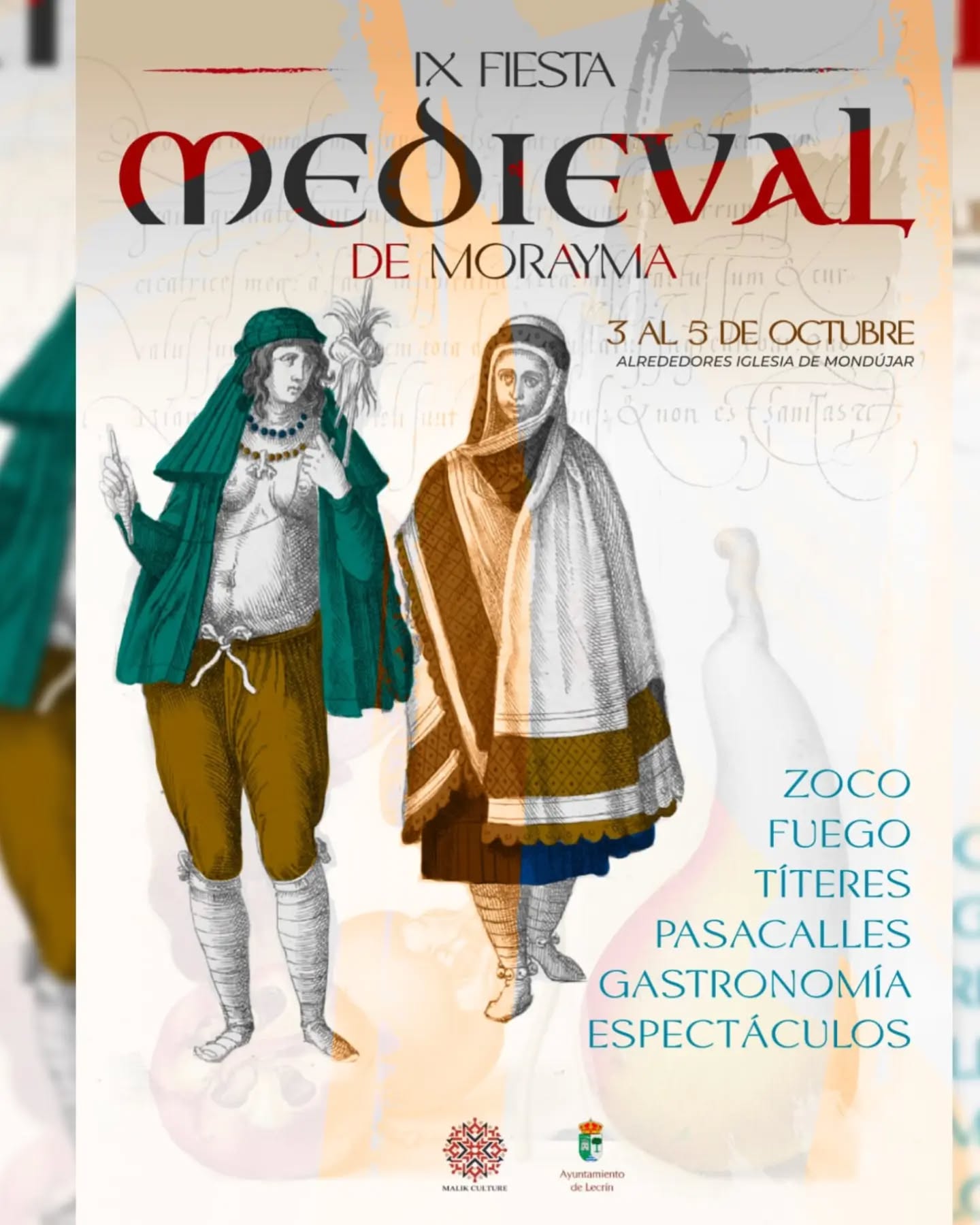 IX Fiesta Medieval en Lecrín (Granada) 3 al 5 de Octubre 2025