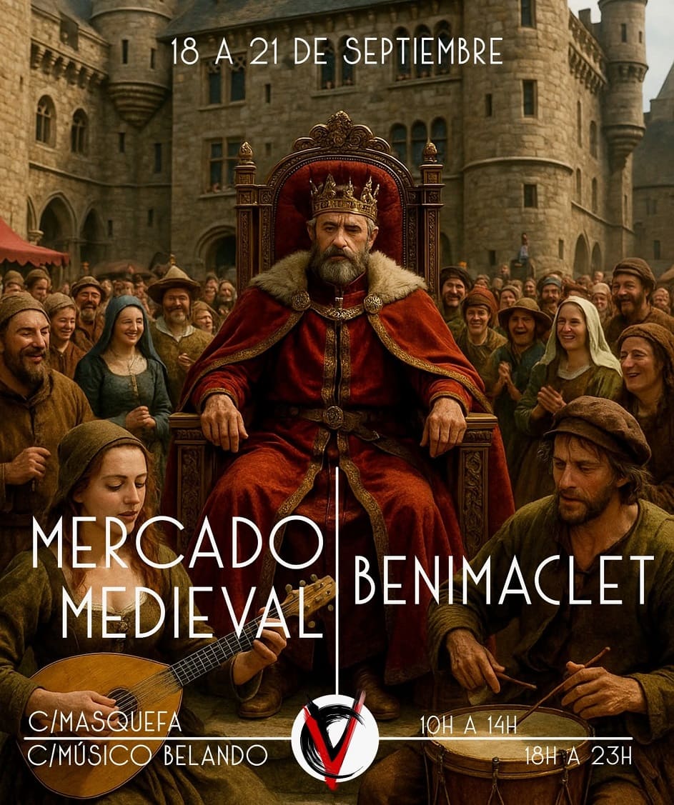 Mercado Medieval de Benimaclet (Valencia) 18 al 21 de Septiembre 2025