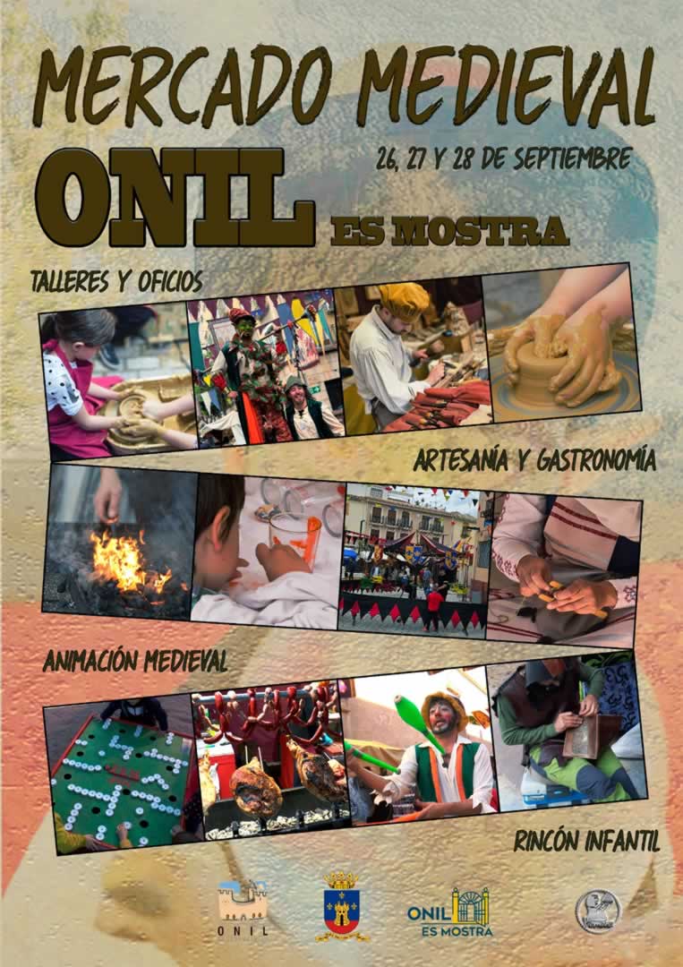 10º Onil es Mostra , Mercado Medieval en Onil (Alicante) 26 al 28 de Septiembre 2025