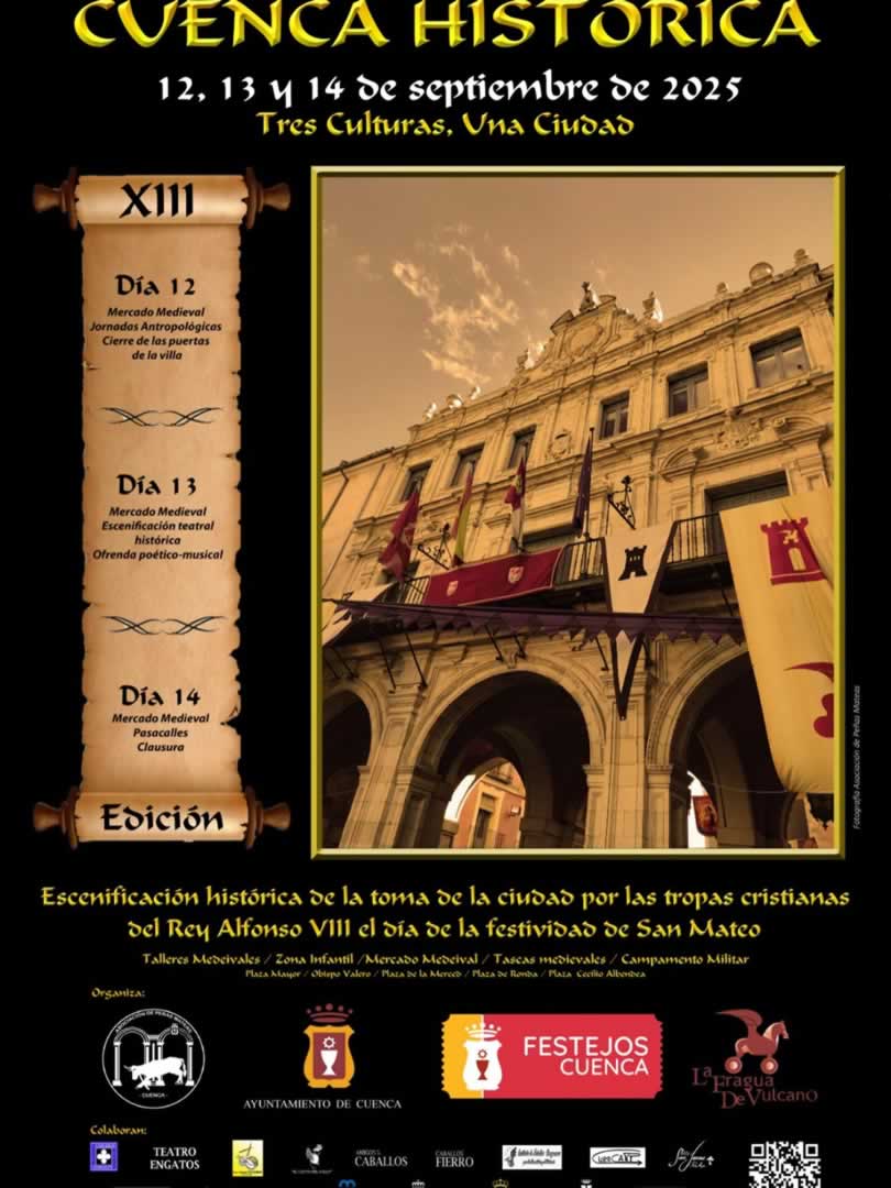 Mercado Medieval de las Tres Culturas de Cuenca 12 al 14 de Septiembre 2025