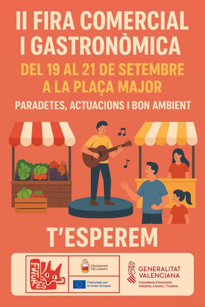 II Fira Gatronòmica i Comercial de Lluxent (Valencia) 19 al 21 de Septiembre 2025