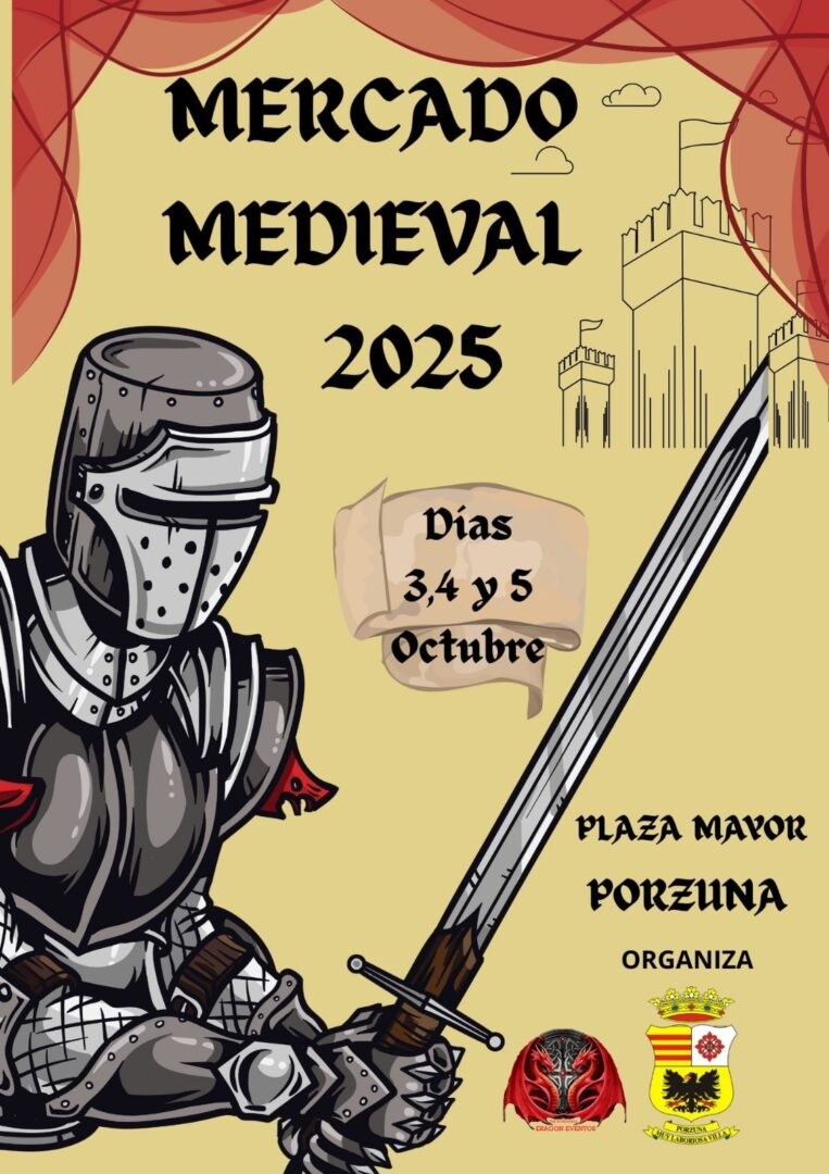 Mercado Medieval de Porzuna (Ciudad Real) 3 al 5 de Octubre 2025