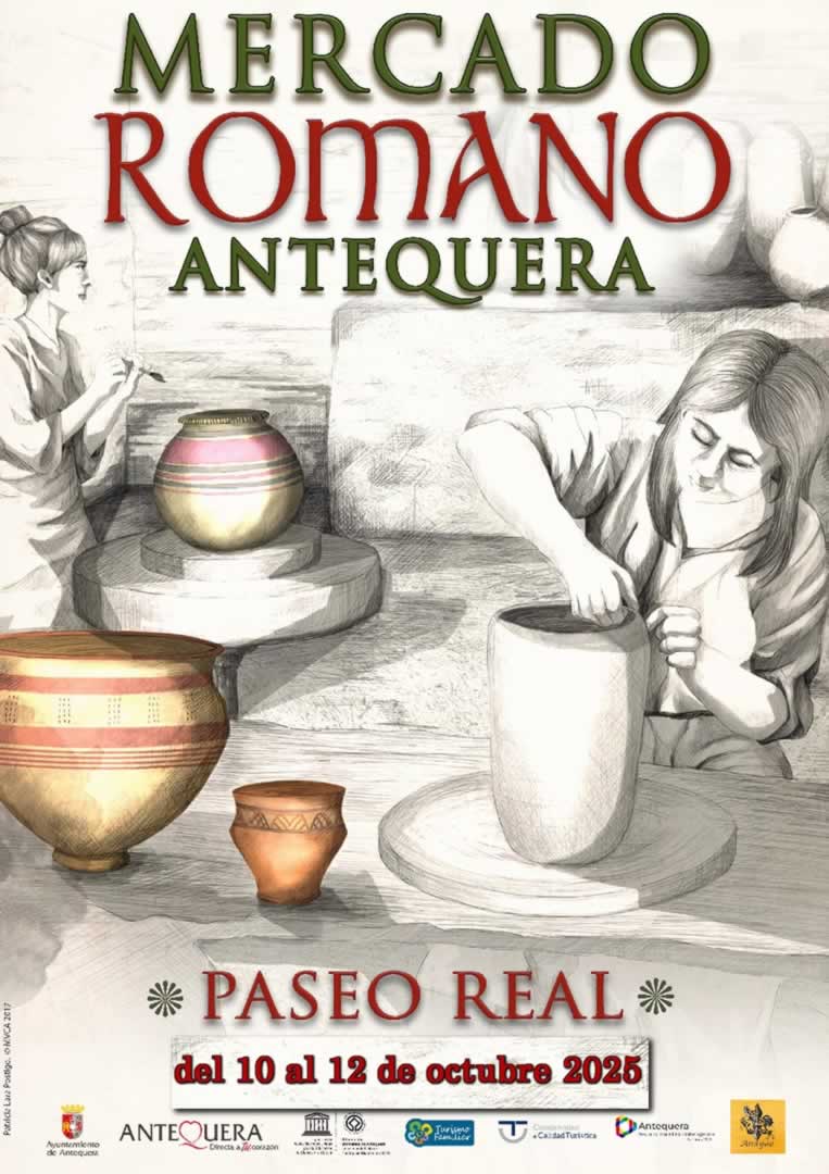 Mercado Romano de Antequera (Málaga) 10 al 12 de Octubre 2025