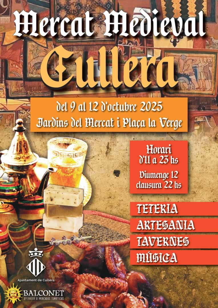 Mercado Medieval - Recreación Histórica en Cullera (Valencia) 10 al 12 de Octubre 2025