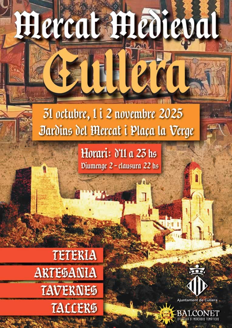 Mercado Medieval de Cullera (Valencia) 31 de Octubre al 2 de Noviembre 2025