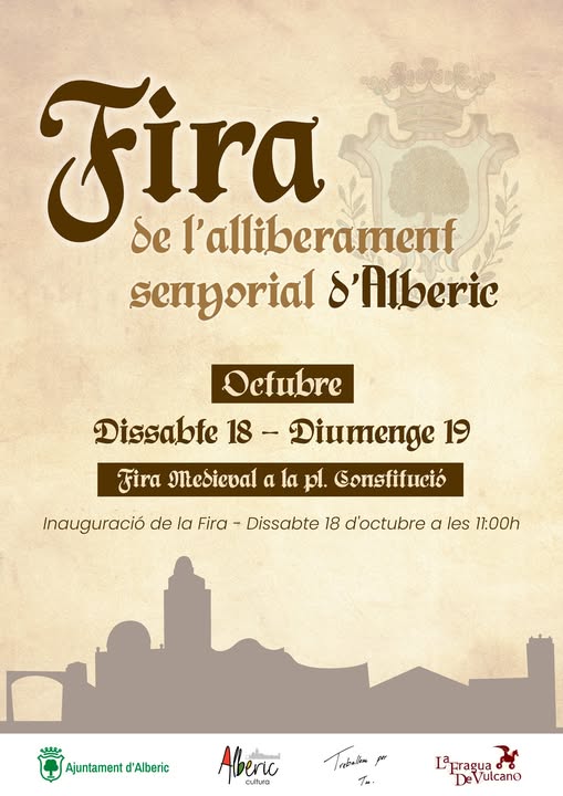 Mercado Medieval de Alberic (Valencia) 18 al 19 de Octubre 2025
