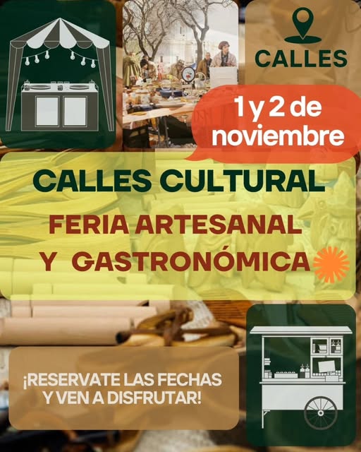 Feria Artesanal y Gastronómica de Calles (Valencia) 1 al 2 de Noviembre 2025