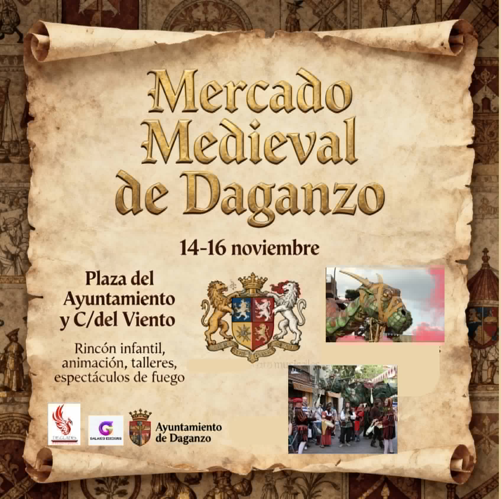 Mercado Medieval de Daganzo (Madrid) 14 al 16 de Noviembre 2025