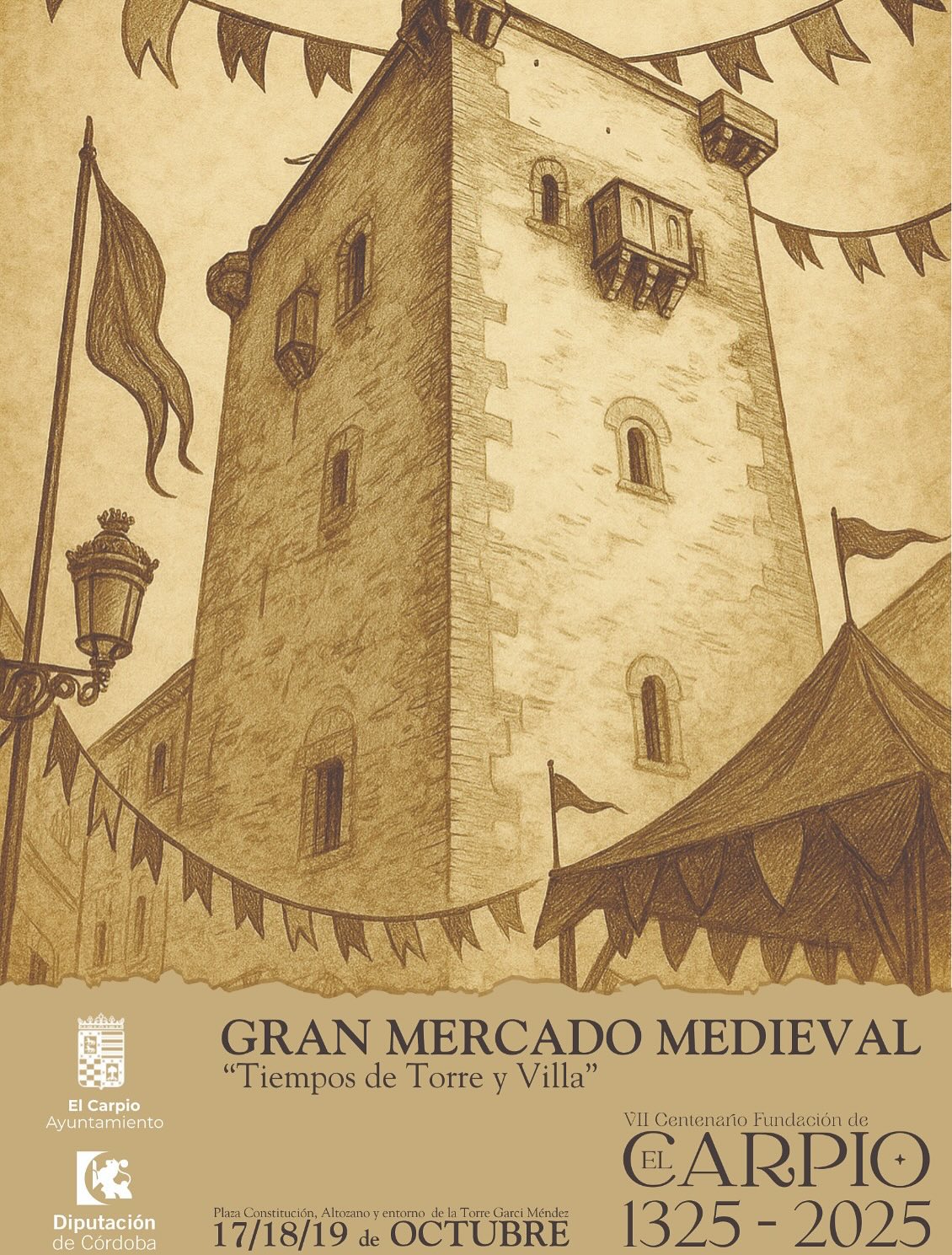 Gran Mercado Medieval de El Carpio (Córdoba) 17 al 19 de Octubre 2025