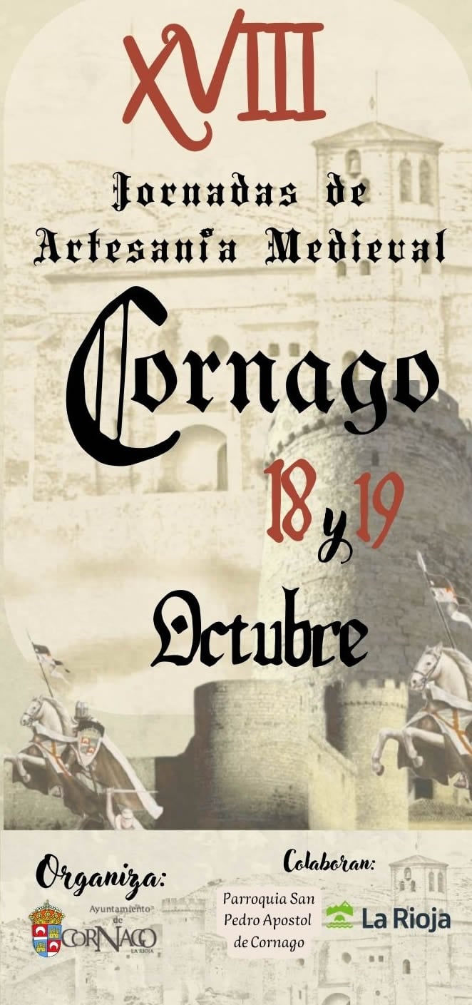 XVIII Jornadas de Artesanía Medieval en Cornago (La Rioja) 18 al 19 de Octubre 2025