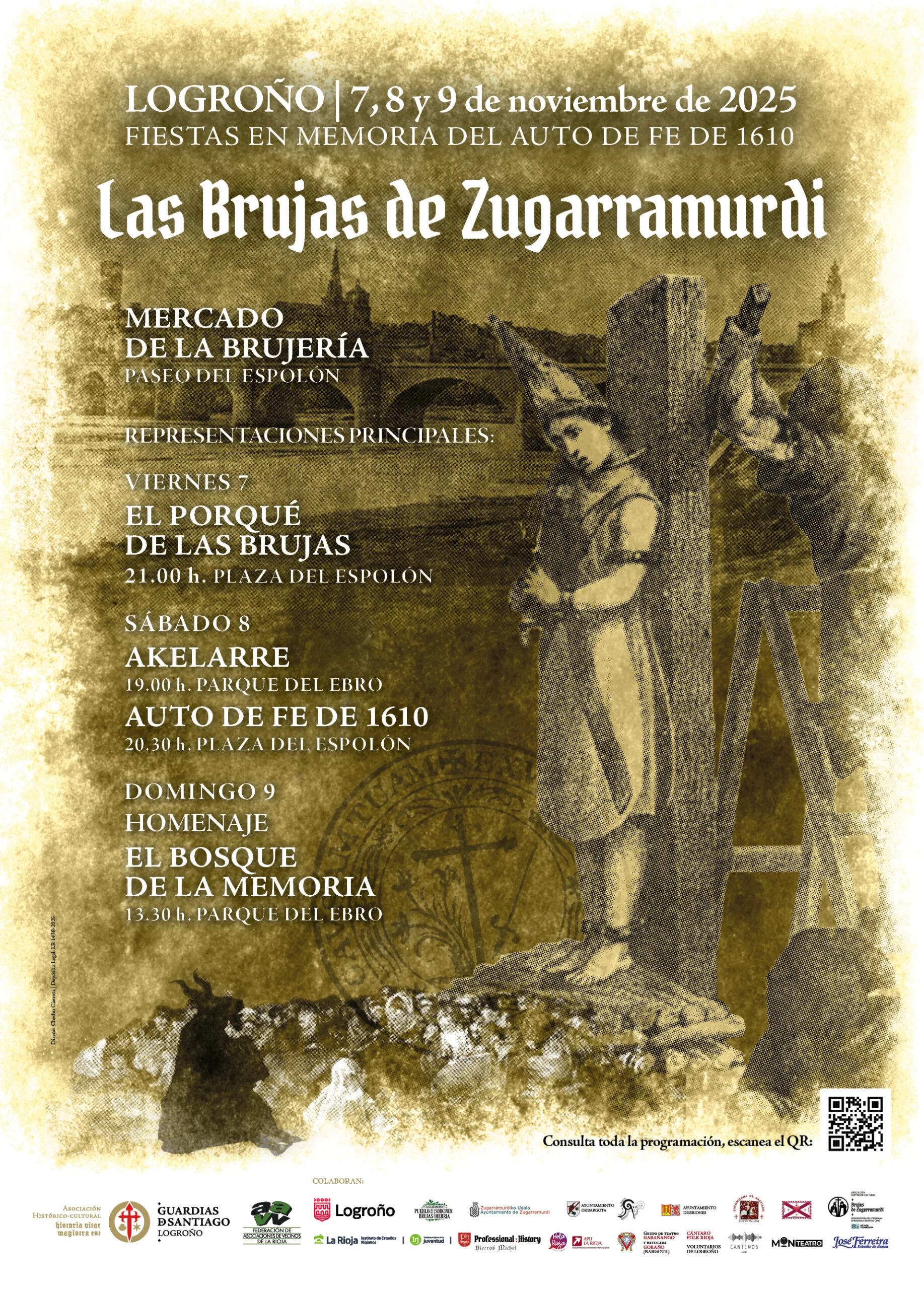 Mercado Barroco-Auto de Fe "Las Brujas de Zamarragurdi" en Logroño (La Rioja) 7 al 9 de Noviembre 2025