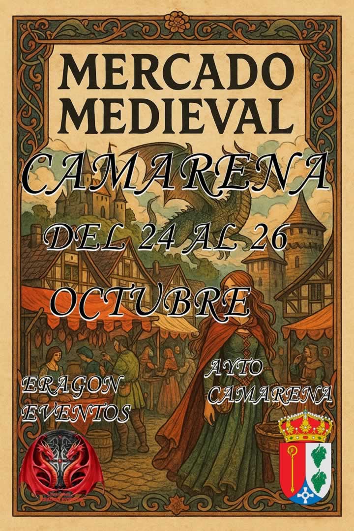 Mercado Medieval de Camarena (Toledo) 24 al 26 de Octubre 2025