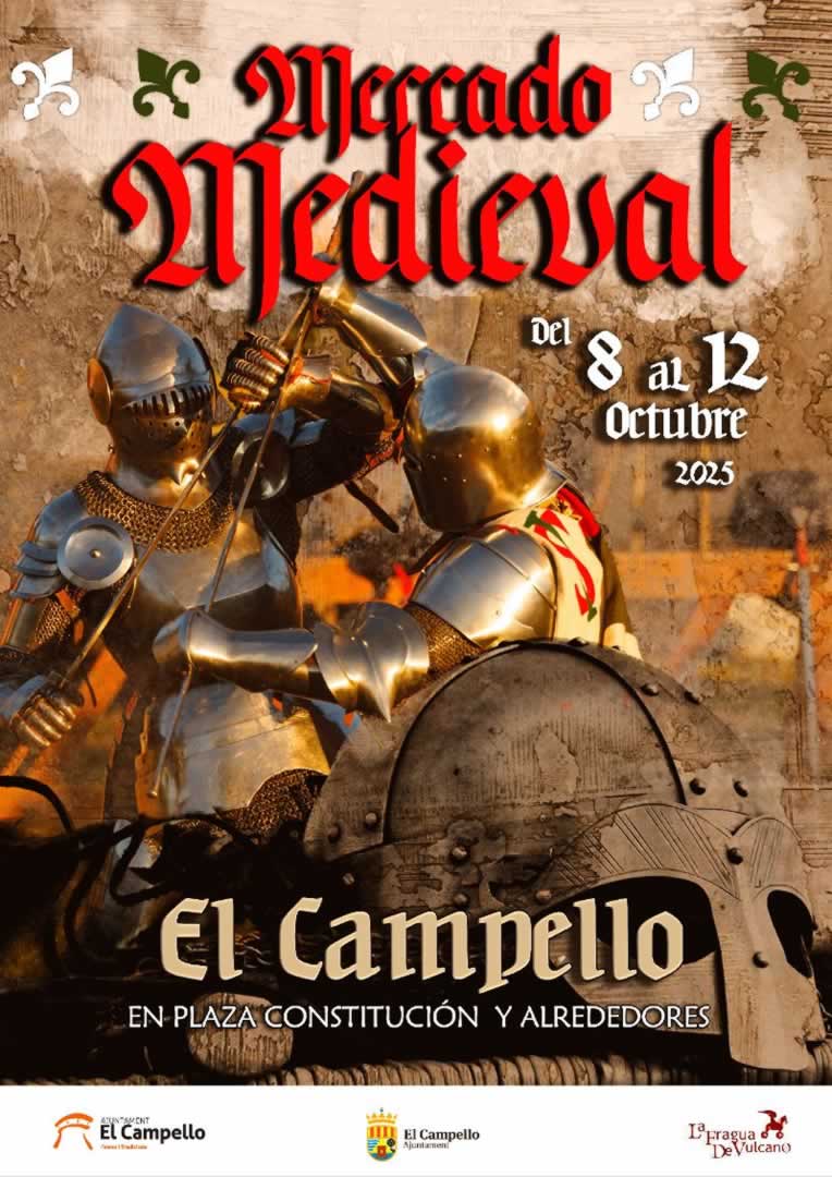 Mercado Medieval en El Campello (Alicante) 8 al 12 de Octubre 2025