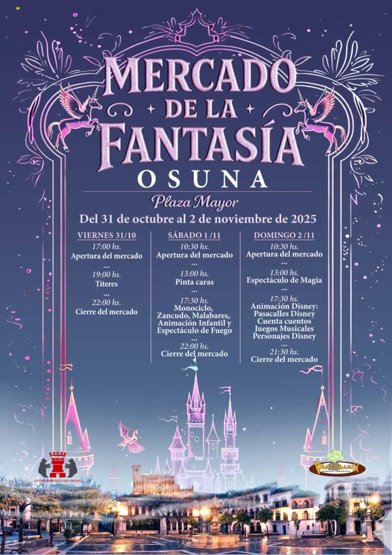 Mercado Infantil de la Fantasía en Osuna (Sevilla) 31 de Octubre al 2 de Noviembre 2025