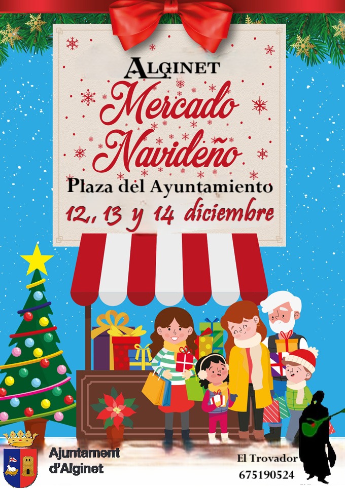 Mercado de Navidad en Alginet (Valencia) 12 al 14 de Diciembre 2025