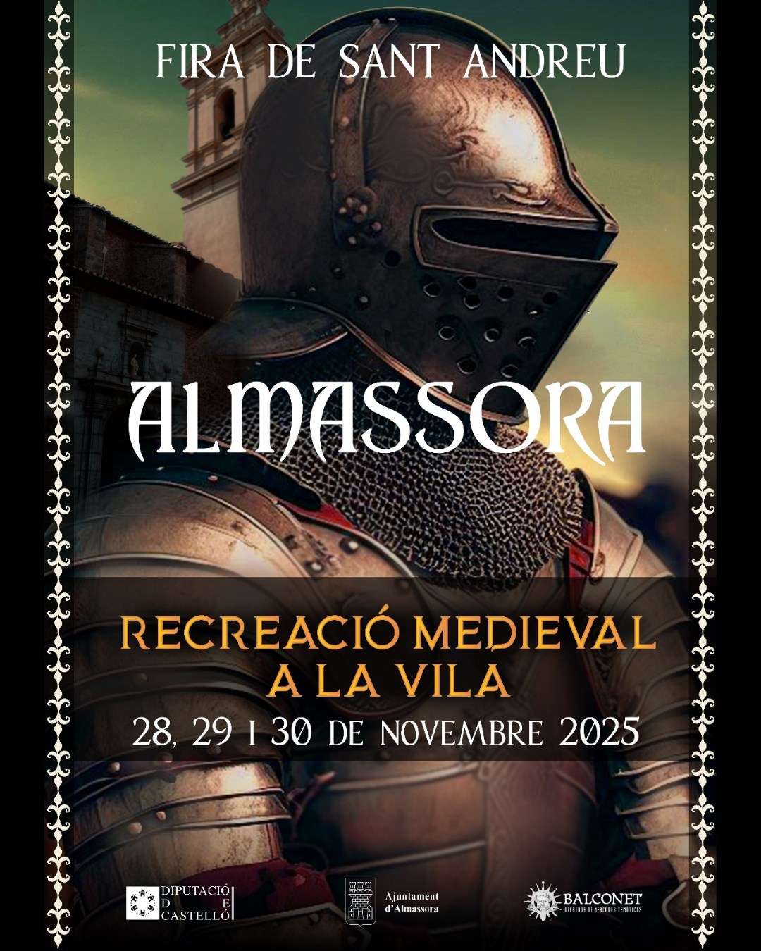 Mercado Medieval - Renacentista y Fira de Sant Andreu en Almassora (Castellón)28 al 30 de Noviembre 2025