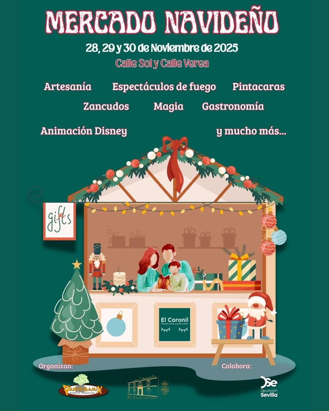 Mercado Navideño Infantil en El Coronil (Sevilla) 28 al 30 de Noviembre 2025