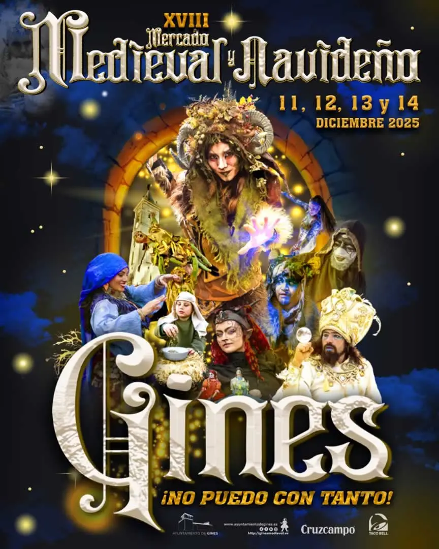 Mercado Medieval y Navideño de Gines (Sevilla) 11 al 14 de Diciembre 2025