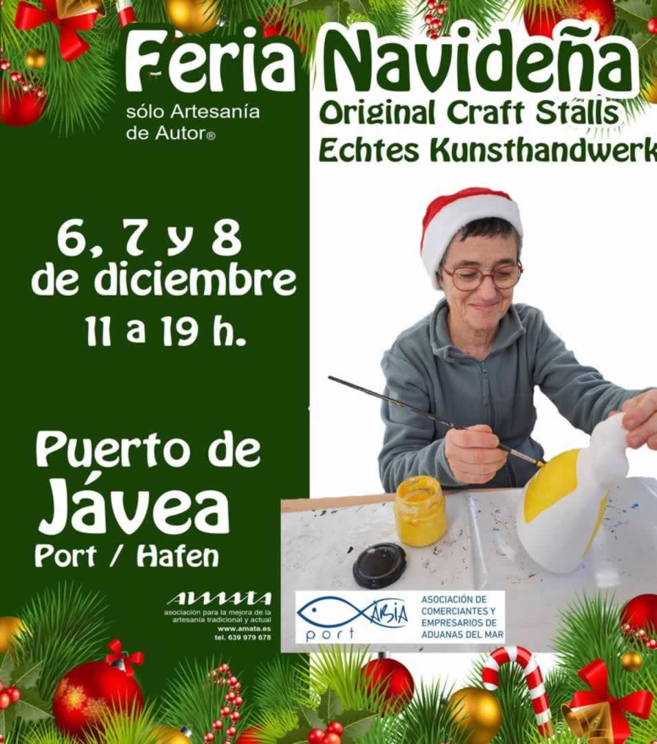 Feria Navideña de Arte y Artesanía de Autor® en Jávea (Alicante) 6 al 8 de Diciembre 2025