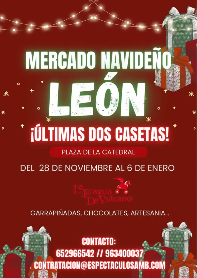 Mercado Navideño de León 28 de Noviembre 2025 al 6 de Enero 2026