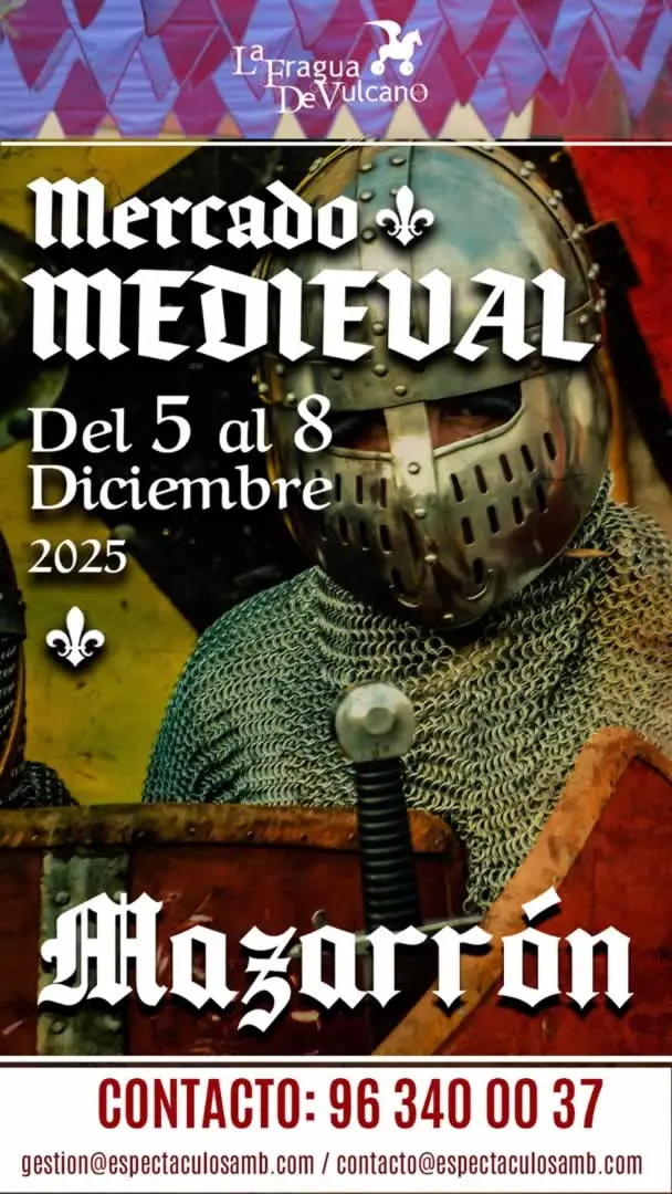 Mercado Medieval de Mazarrón (Murcia) 5 al 8 de Diciembre 2025