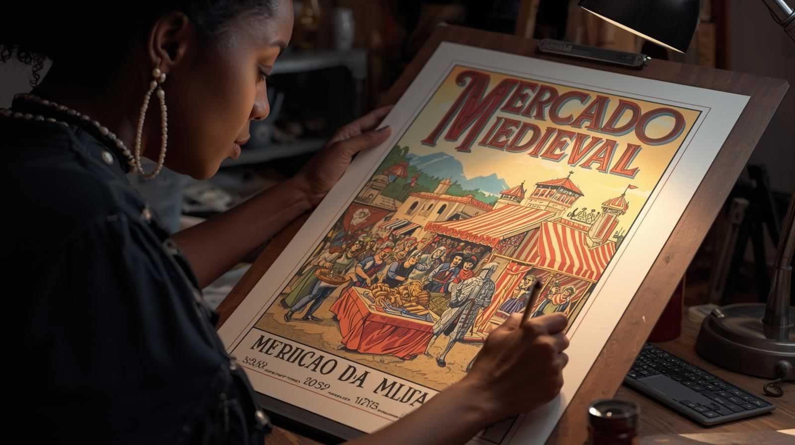 Cómo Crear un Cartel Medieval Épico para Anunciar tu Mercado