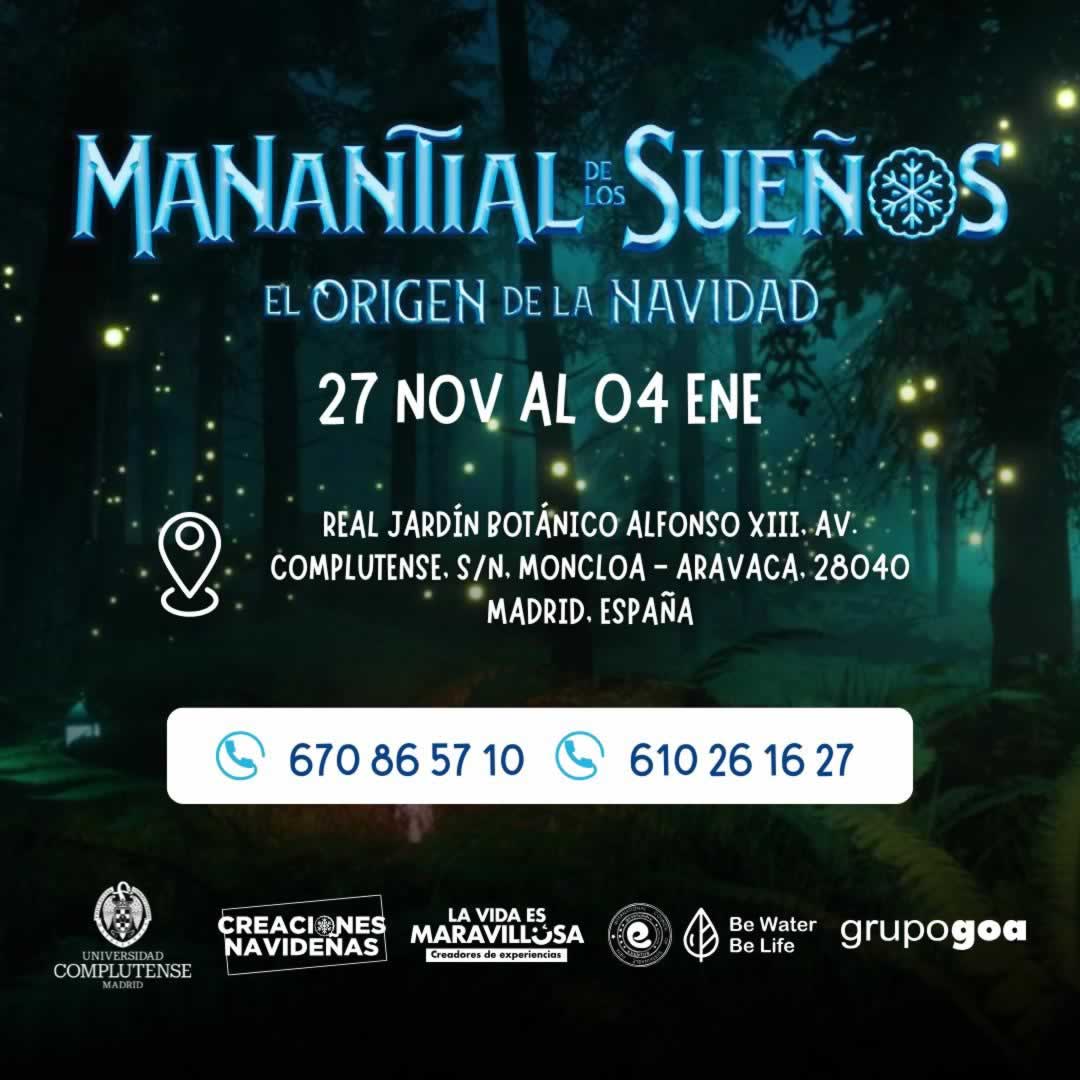 Manantial de los Sueños-El Origen de la Navidad en Aravaca/Madrid 27 de Noviembre 2025 al 4 de Enero 2026