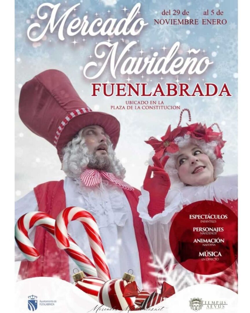 Mercado Navideño de Fuenlabrada (Madrid) 29 de Noviembre 2025 al 5 de Enero 2026