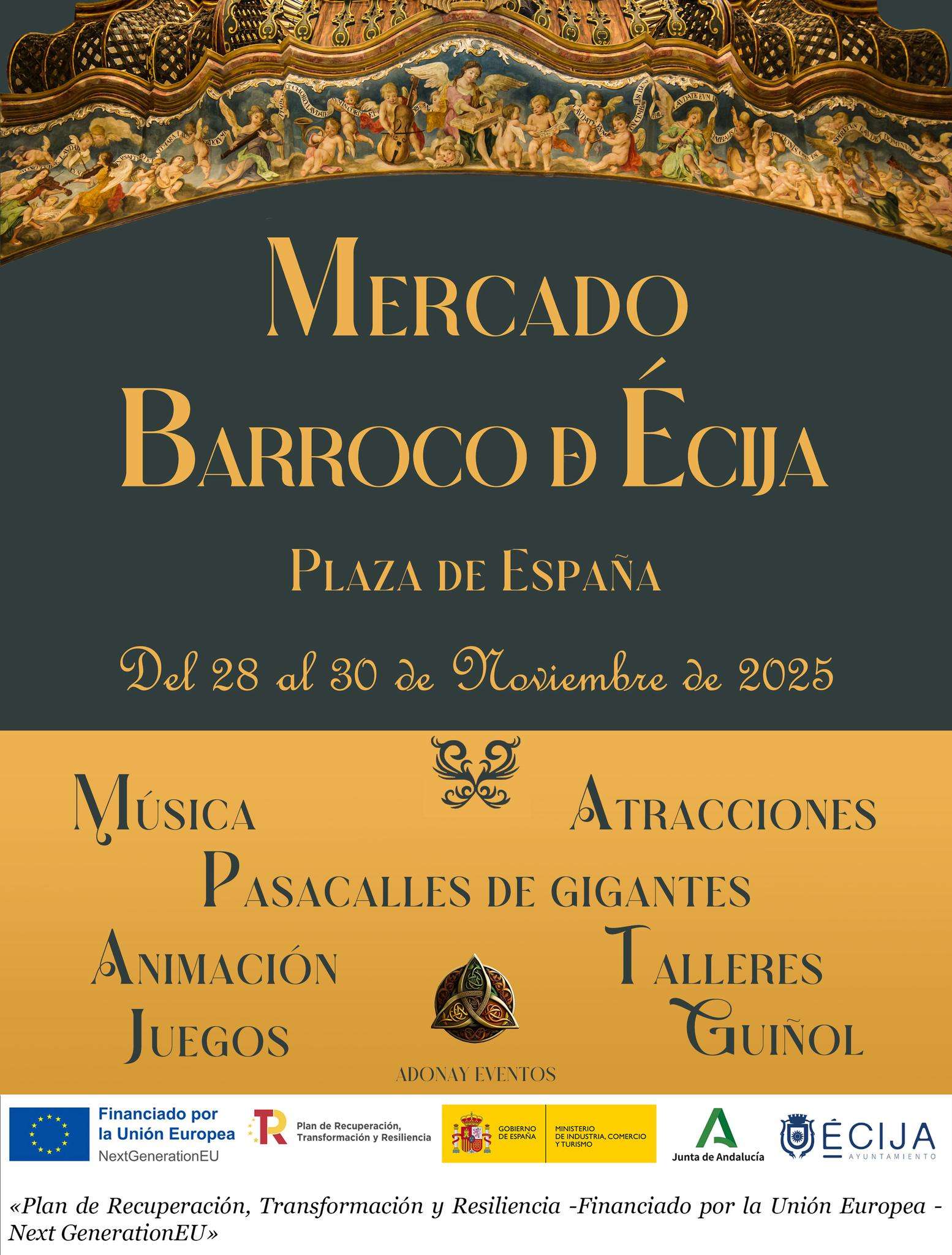 Mercado Barroco de Écija (Sevilla) 28 al 30 de Noviembre 2025