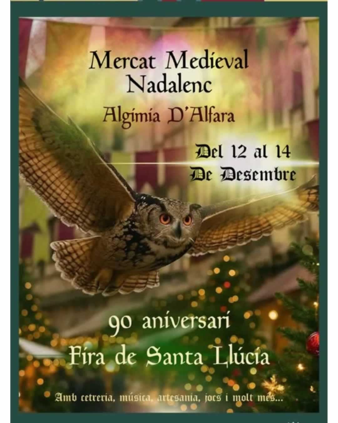Mercado Navideño Medieval en Algimia de Alfara (Valencia) 12 al 14 de Diciembre 2025