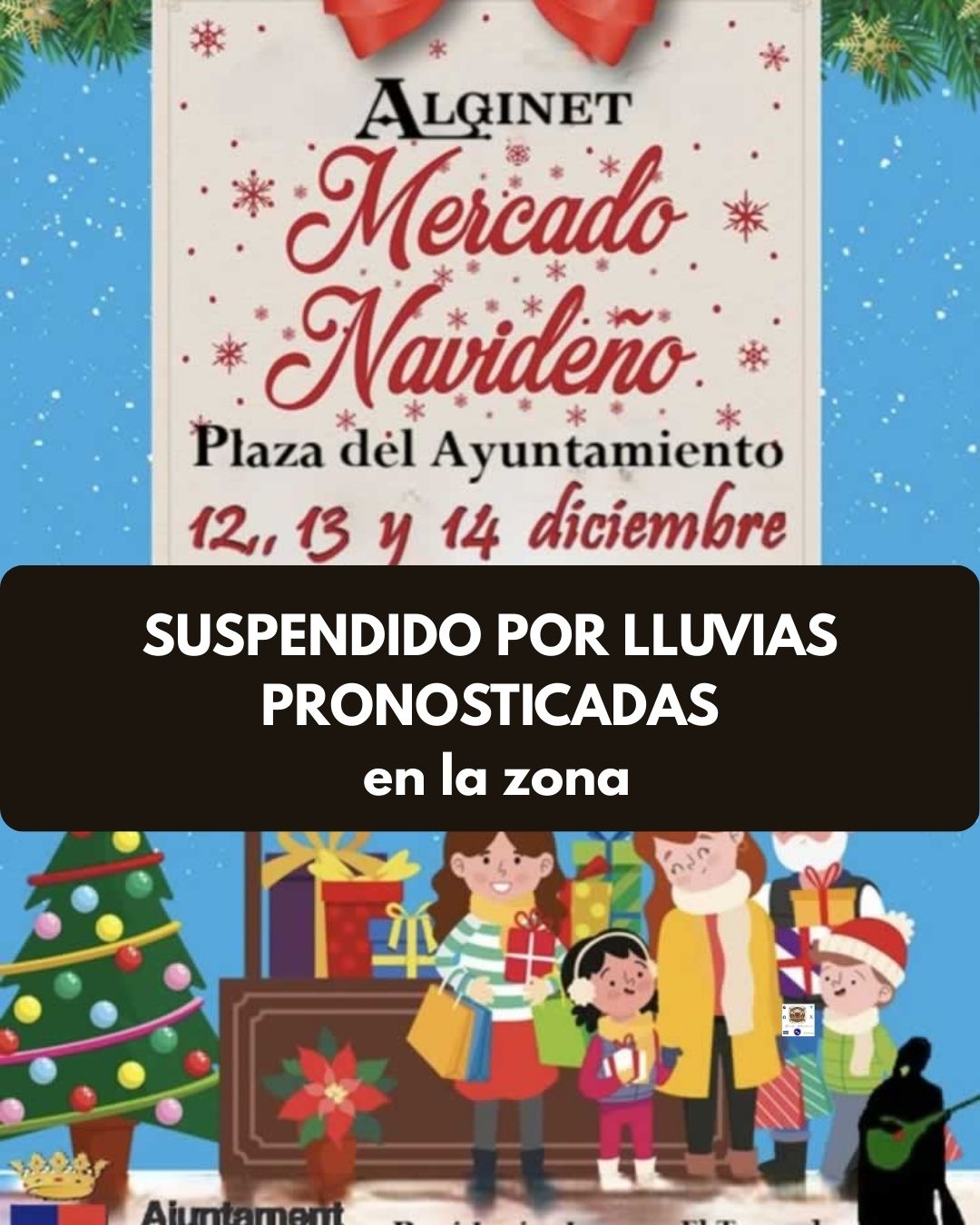 SUSPENDIDO - Mercado de Navidad en Alginet (Valencia) 12 al 14 de Diciembre 2025