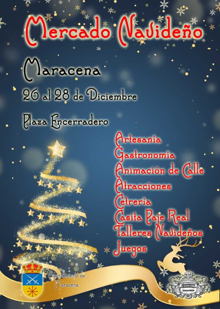 Mercado Navideño de Maracena (Granada) 26 al 28 de Diciembre 2025
