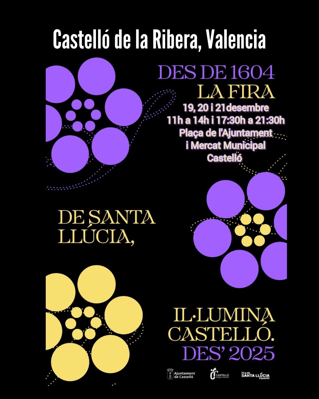 Mercado Navideño Artesano en Castelló de la Ribera (Valencia) 2025