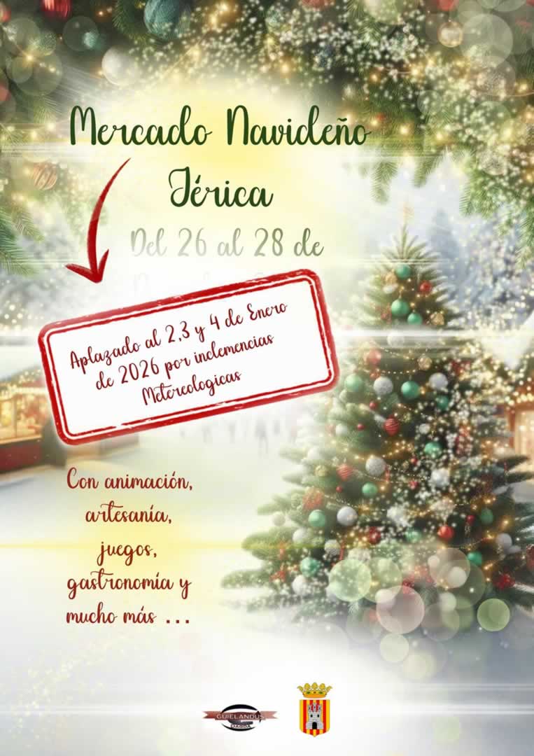 APLAZADO - Mercado Navideño de Jérica (Castellón) 2 al 4 de Enero 2026