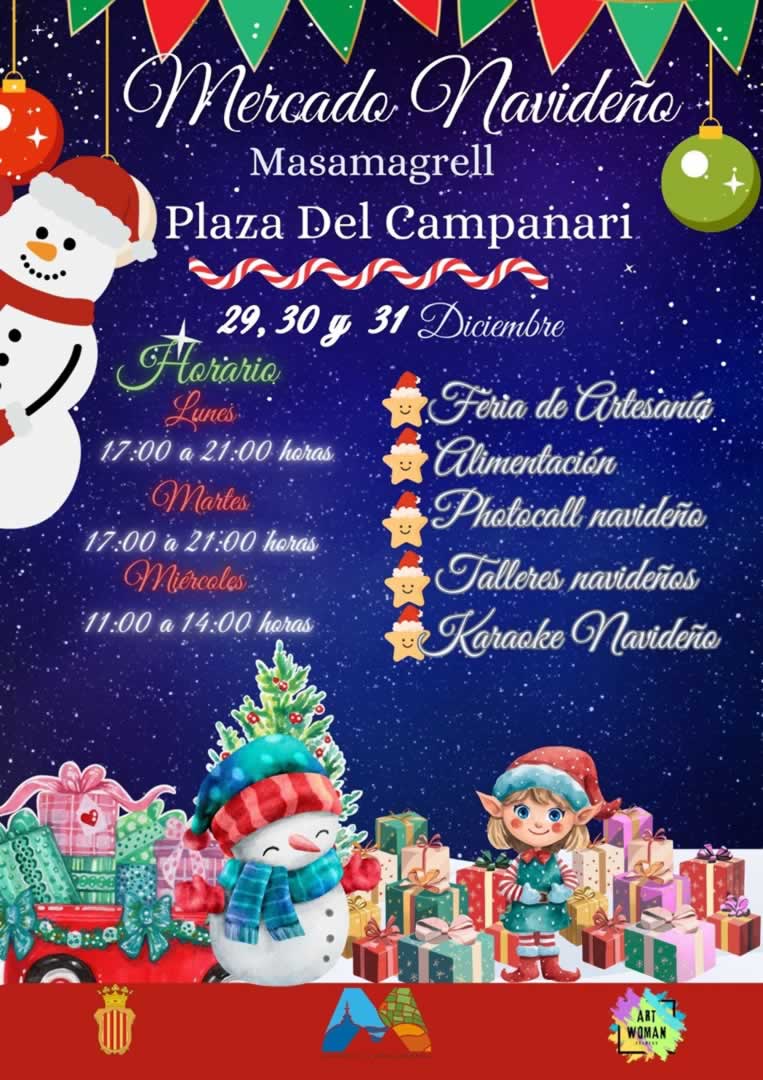 Feria de Navidad en Massamagrell (Valencia) 29 al 31 de Diciembre 2025