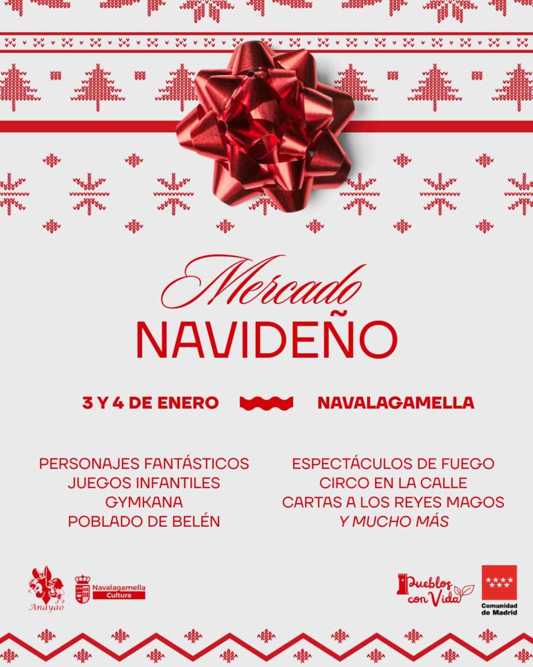Mercado Navideño de Navalagamella (Madrid) 3 al 4 de Enero 2026