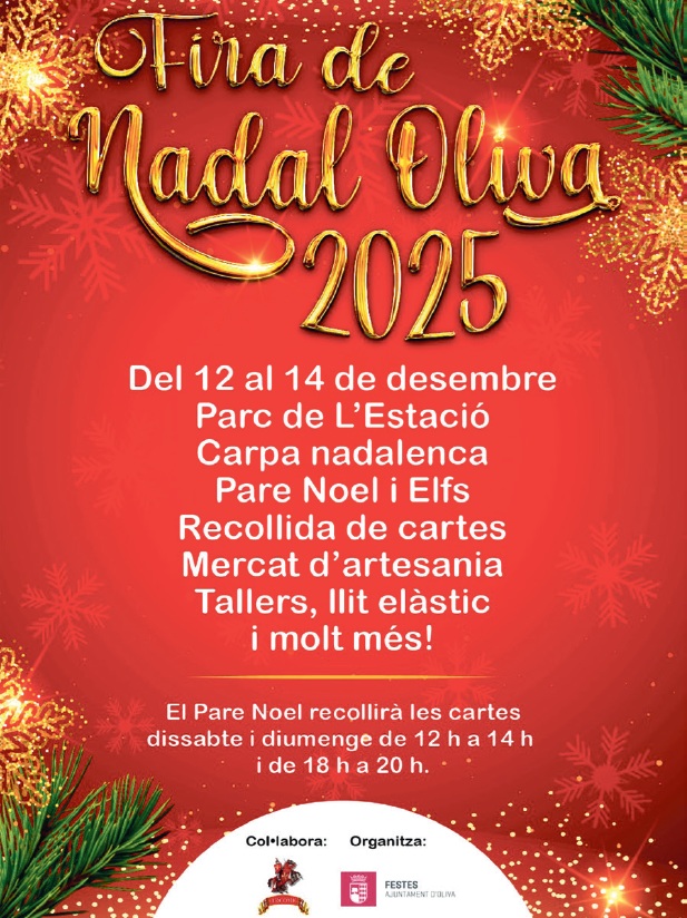 Mercado de Navidad en Oliva (Valencia) 12 al 14 de Diciembre 2025